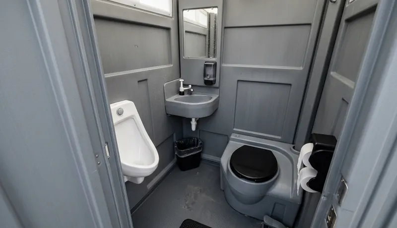 Deluxe Porta Potty (with Flushing) clean interior in Houston, TX