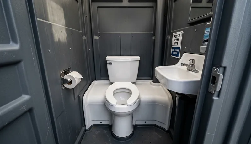 Flushable Porta Potty rental unit in Houston, TX