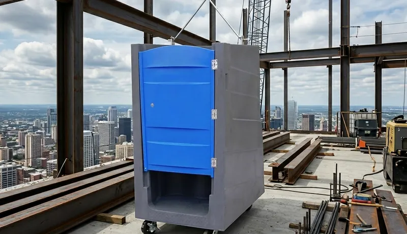 High-Rise Porta Potty in Houston