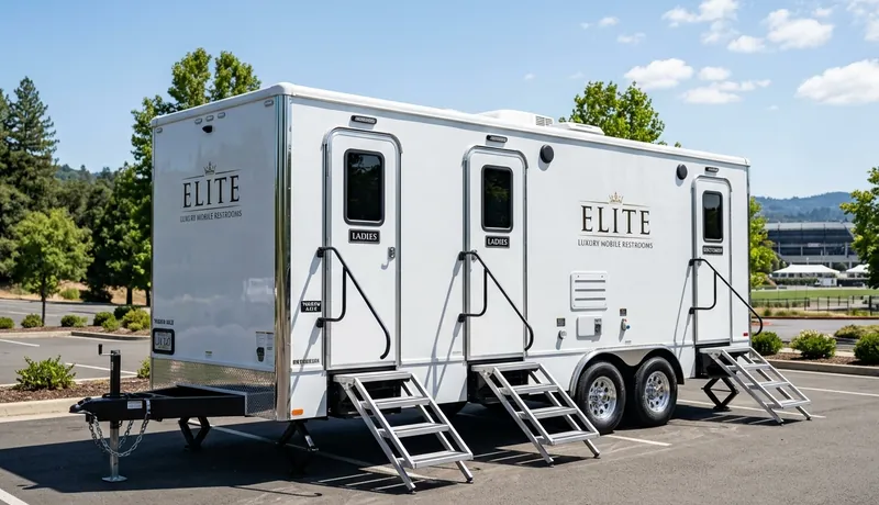 Restroom Trailer clean interior in Houston, TX