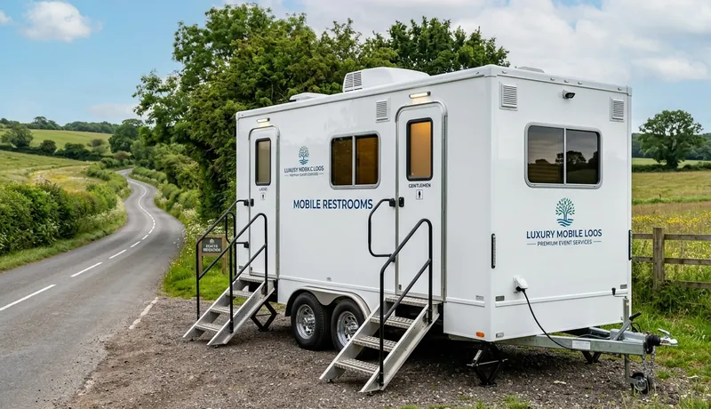 Restroom Trailer on-site placement in Houston, TX