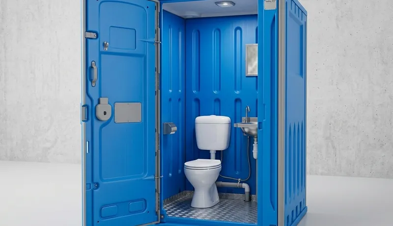 Sewer-Connected Portable Toilet in Houston